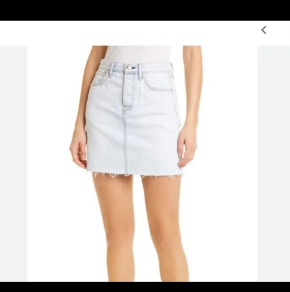 Rag & Bone denim mini skirt - Picture 1 of 8